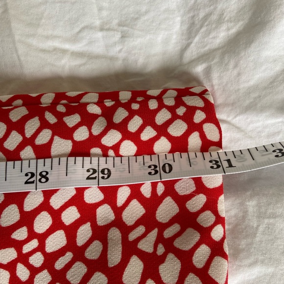 Liz Claiborne size 14 red and off white dress - Picture 4 of 8